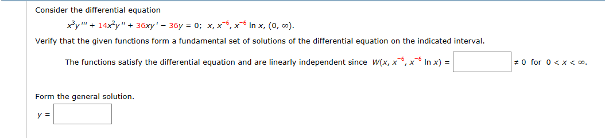 Solved Consider the differential equation x3y'