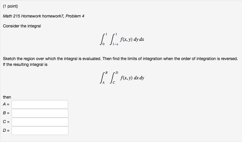 integral of 1 x from 0 to 1