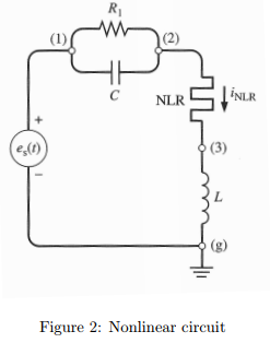 Solved Ri C Nlr Nlr E,(o) Figure 2: Nonlinear Circuit 