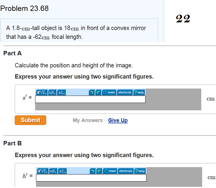 Solved A 1.8-cm-tall object is 18cm in front of a convex | Chegg.com