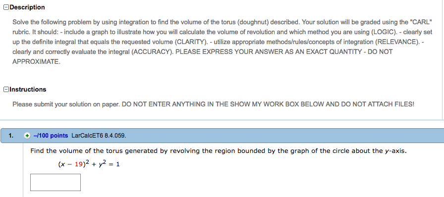 Solved Solve The Following Problem By Using Integration To | Chegg.com