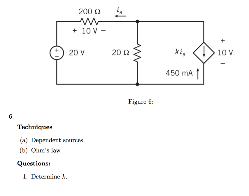 Solved WW Figure 5: Techniques (a) Switches (b) Ohm's Law | Chegg.com