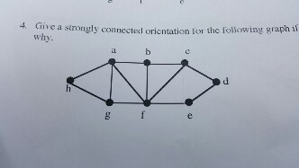 Solved Give a strongly connected orientation for the | Chegg.com