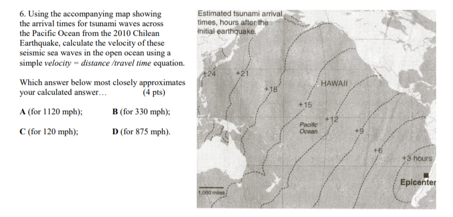 How To Calculate Tsunami Travel Time