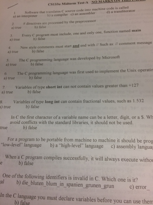 Solved Software that translates C source code into machine | Chegg.com