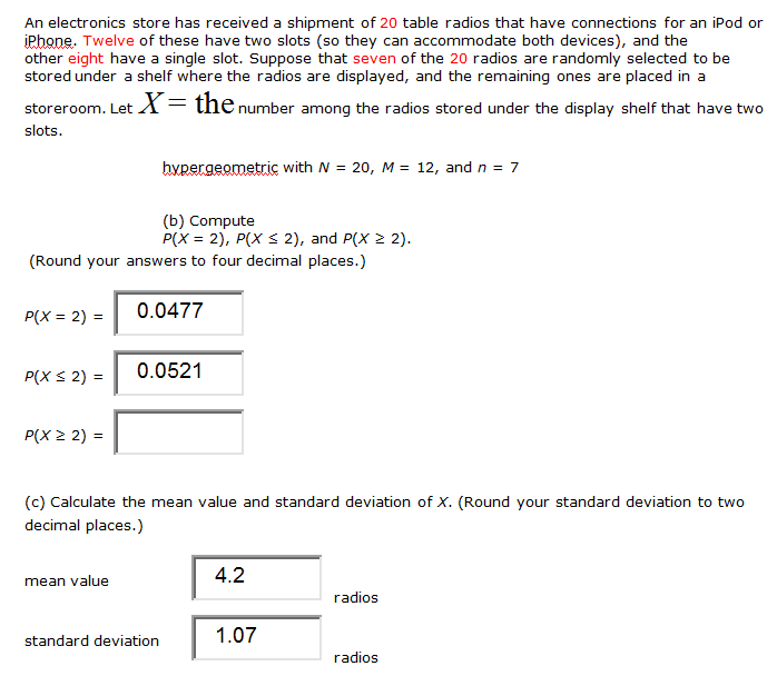Solved An electronics store has received a shipment of 20