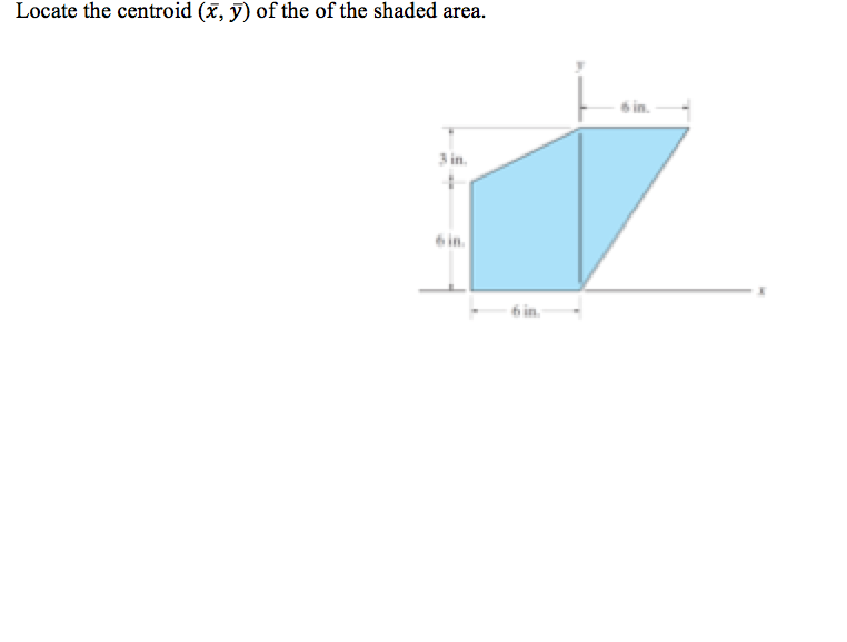 Solved Locate The Centroid X Bar Y Bar Of The Of The