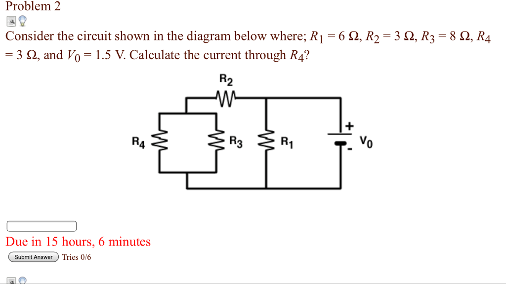Solved Problem 2 Consider the circuit shown in the diagram | Chegg.com