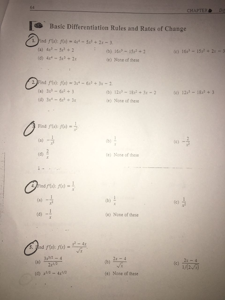 Solved Find F X F X 4x 4 5x 3 2x 3 4x 3 5x 2