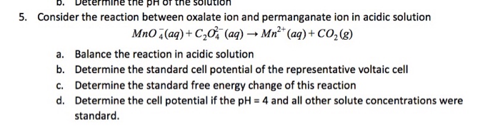 solved-consider-the-reaction-between-oxalate-ion-and-chegg