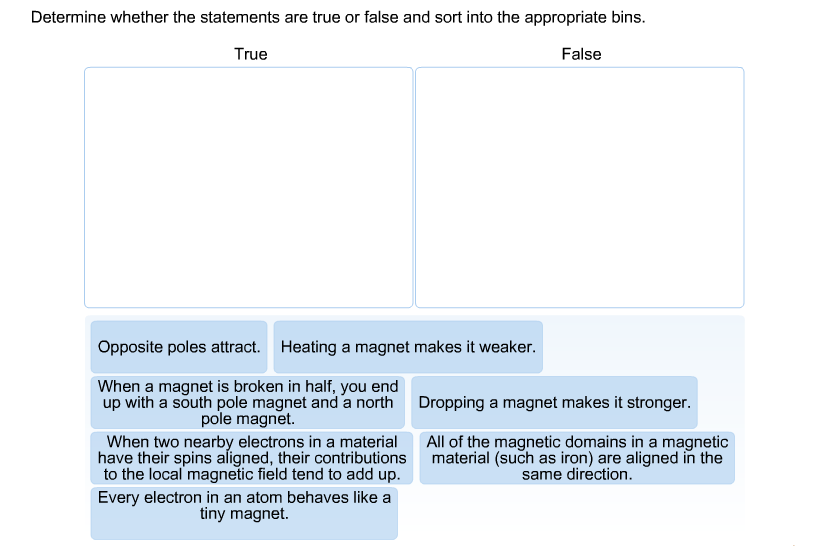 Solved Determine whether the statements are true or false
