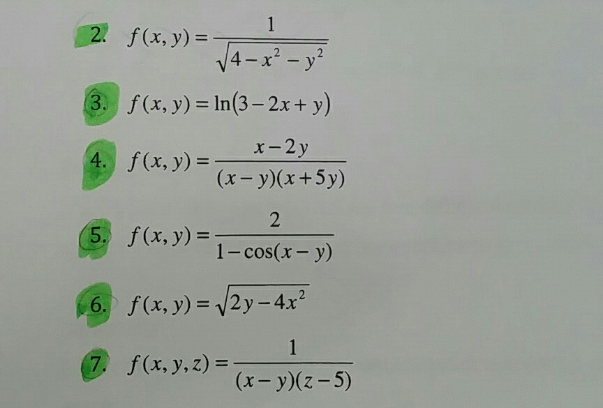 Solved In problems 1-8, find the domain and range of the | Chegg.com