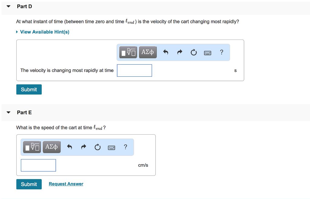 Solved Part B What Is The Maximum Value Of Acceleration And | Chegg.com