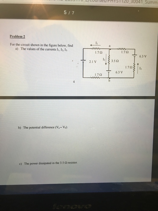 Solved For the circuit shown in the figure below, find The | Chegg.com