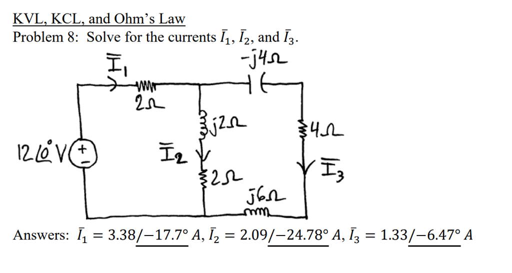 ohm's law problem solving with answers