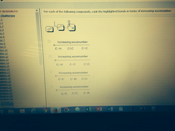 Solved For each of the following compounds, rank the | Chegg.com