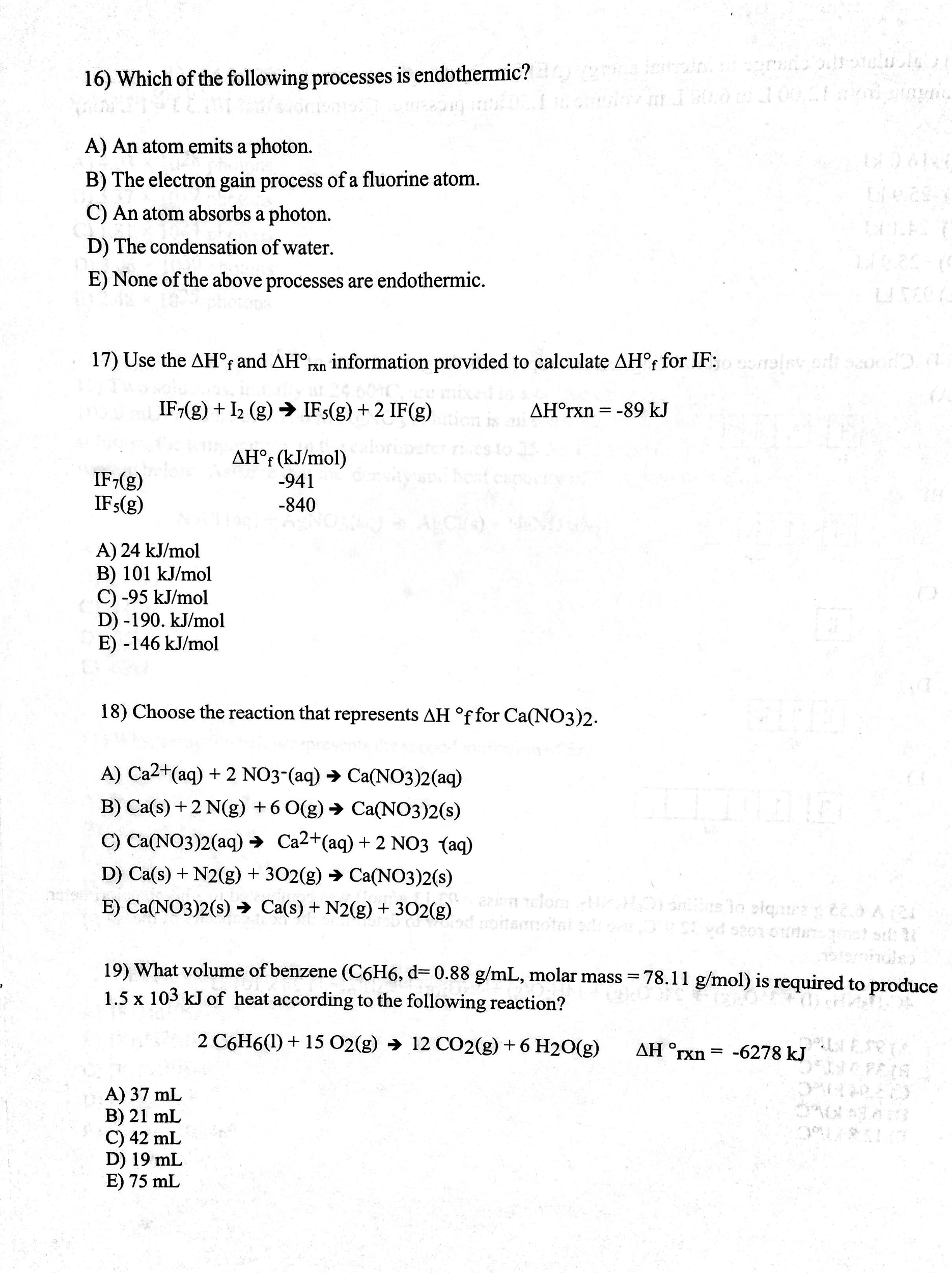 solved-which-of-the-following-processes-is-endothermic-an-chegg