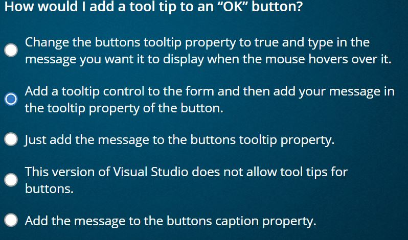 Solved How would I add a tool tip to an 