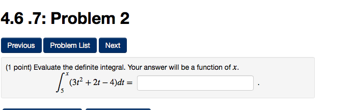 Solved Evaluate The Definite Integral. Your Answer Will Be A 