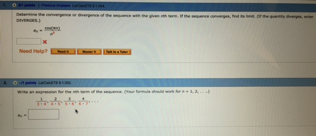 solved-determine-the-convergence-or-divergence-of-the-chegg