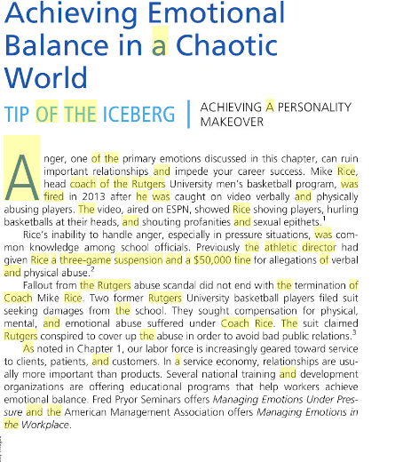 Solved Achieving Emotional Balance In A Chaotic World TIP OF | Chegg.com