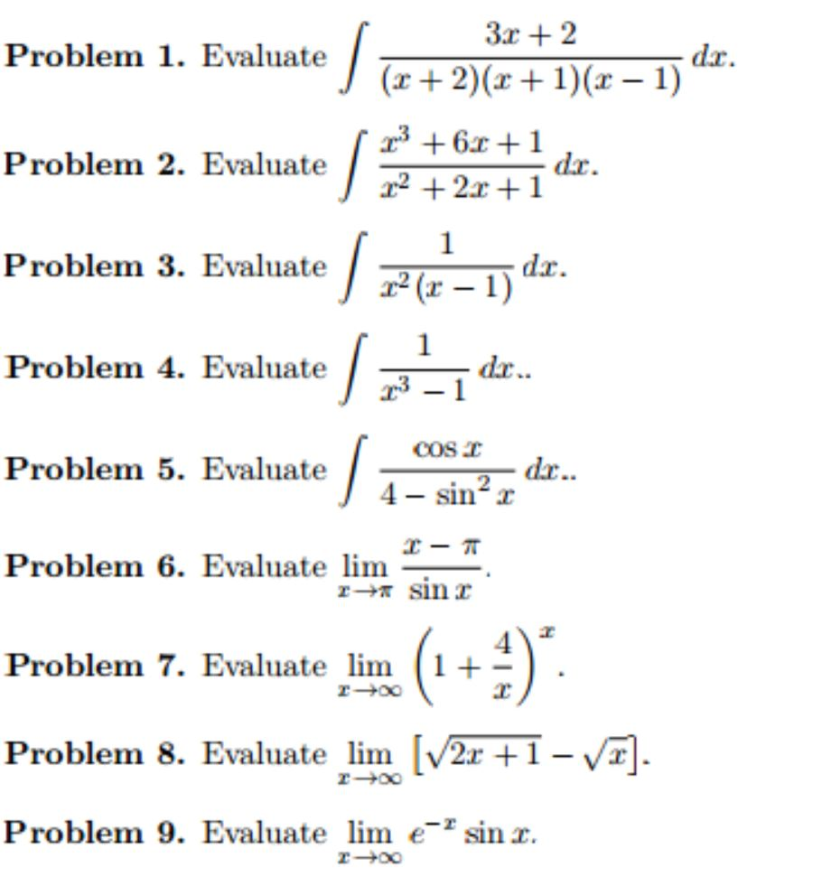 int 3x 2 sqrt x 2 )  x 1 dx