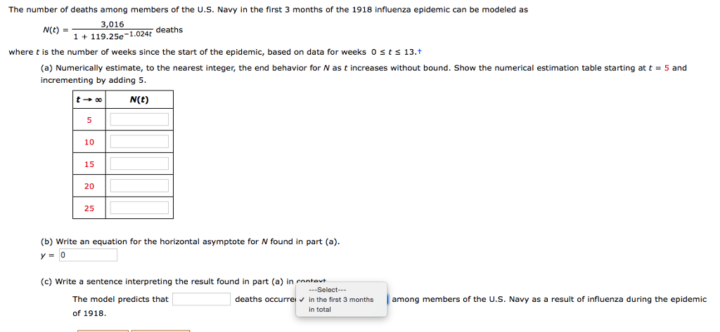 Solved The number of deaths among members of the U.S. Navy | Chegg.com