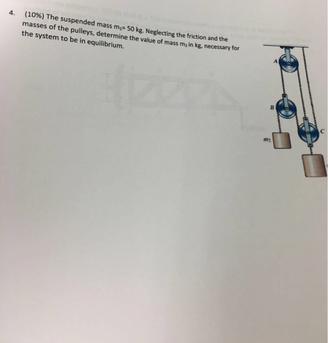 solved-the-suspended-mass-m-1-50-kg-neglecting-the-chegg