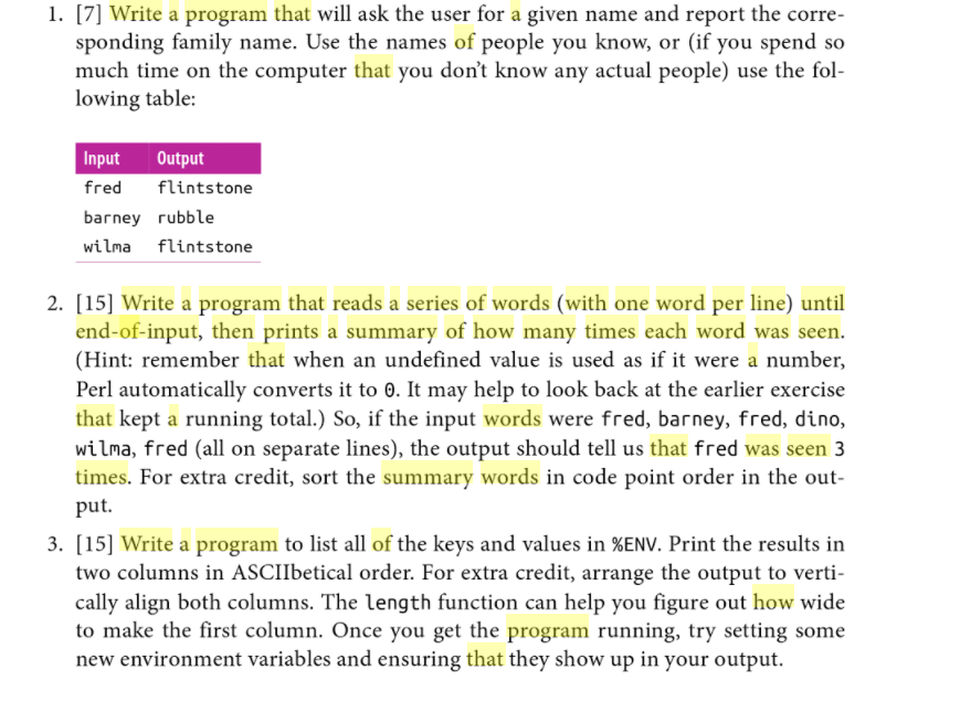 Solved Write a program that will ask the user for a given | Chegg.com