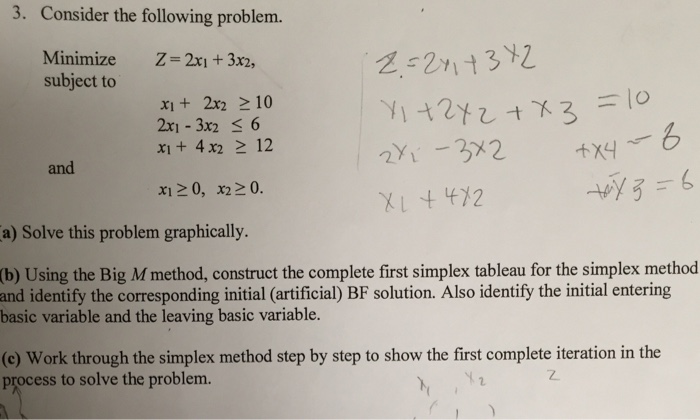Solved Consider the following problem. Solve this problem | Chegg.com