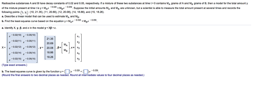 Solved Radioactive Substances A And B Have Decay Constants | Chegg.com