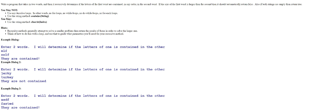 Solved Java Program Objective: Write a program that takes | Chegg.com