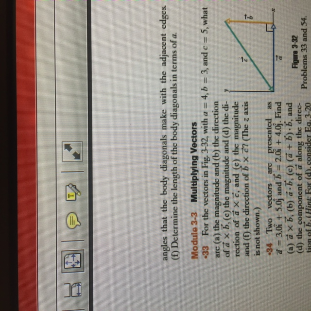 Solved For The Vectors In Fig. 3-32, With A = 4, B = 3, And | Chegg.com