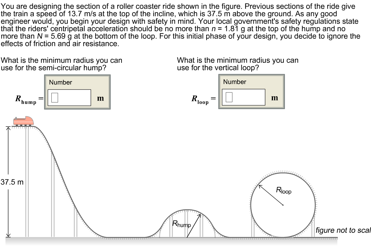 Solved You are designing the section of a roller coaster