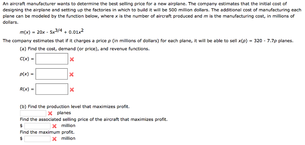 Solved An Aircraft Manufacturer Wants To Determine The Best | Chegg.com