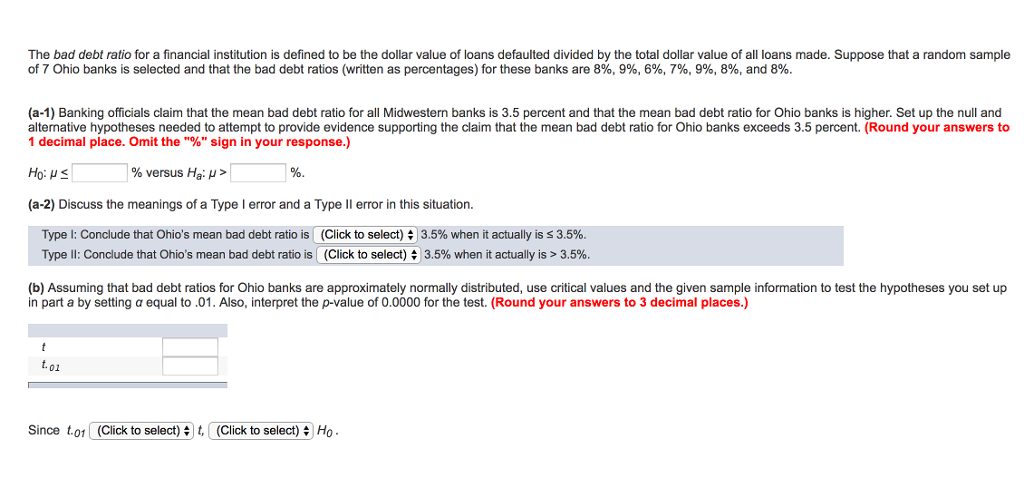 solved-the-bad-debt-ratio-for-a-financial-institution-is-chegg