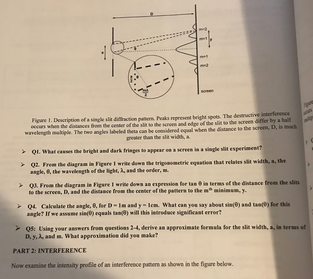 Solved m-1 m-2 screen 2 occurs when the distances from the | Chegg.com