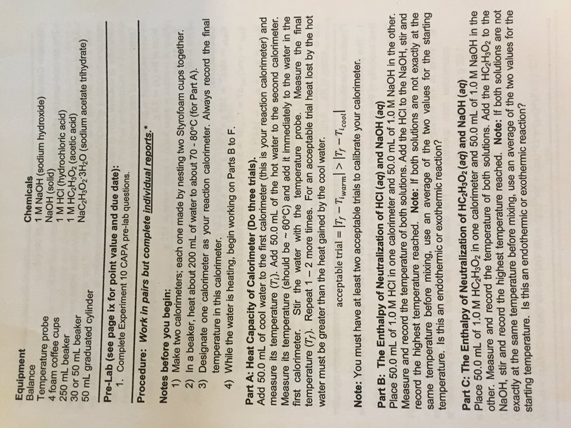 Solved Make two calorimeters; each one made by nesting two