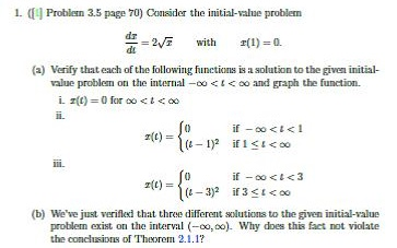 Solved 1. (I Problern 3.5 page 70) Consider the | Chegg.com