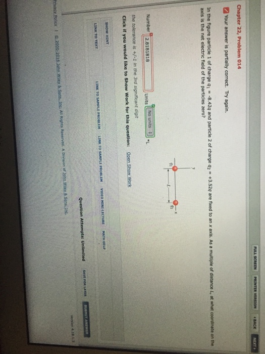 Solved In the figure particle 1 of charge q_1 = -8.42q and | Chegg.com