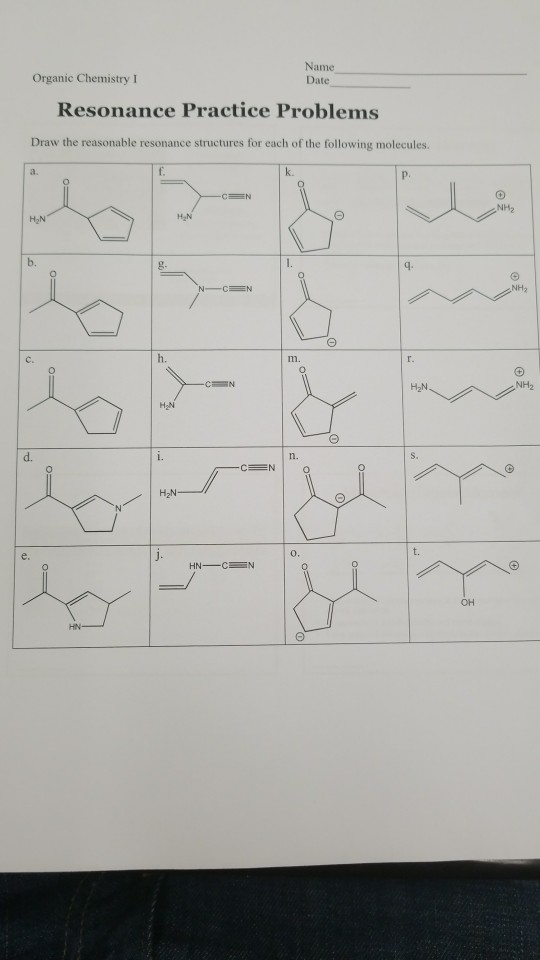 solved-organic-chemistry-i-name-date-resonance-practice-chegg