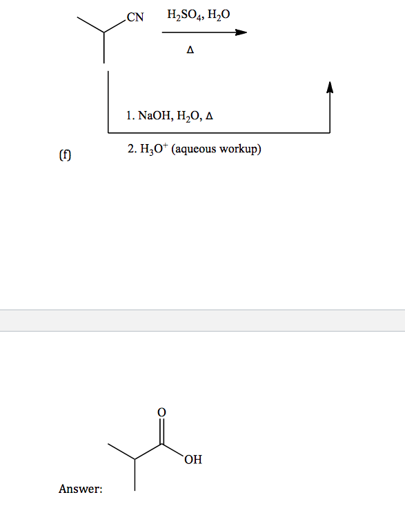 Solved CN HzSO4 H2o 1 NaOH H2O 2 H30 aqueous Workup Chegg solved-cn-hzso4-h2o-1-naoh-h2o-2-h30-aqueous-workup-chegg