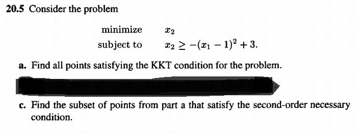 Solved 20.5 Consider the problem a. Find all points | Chegg.com