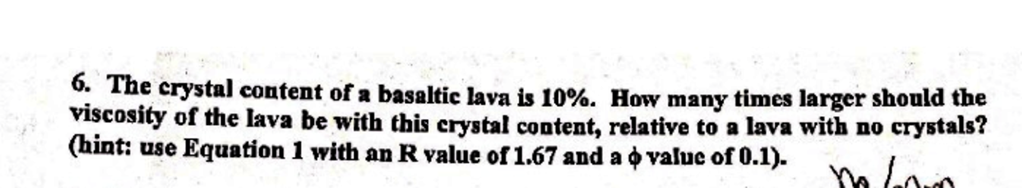 Solved (Equation 1) where η° is the effective viscosity of | Chegg.com