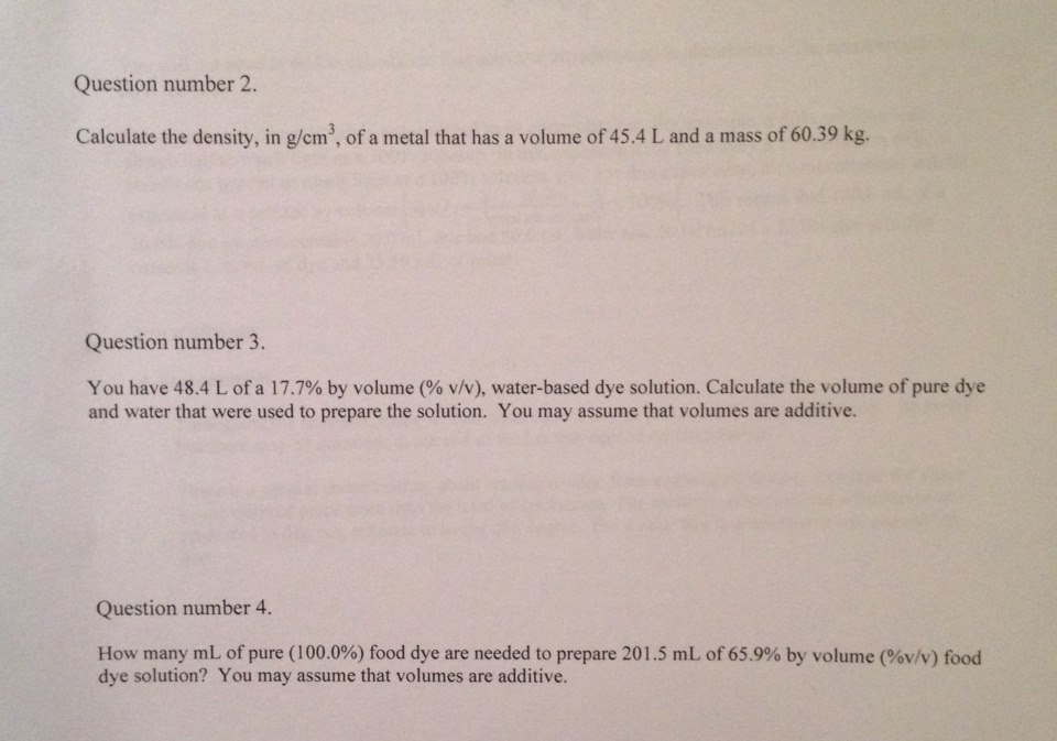 Solved Calculate the density, in g/cm3 , of a metal that has | Chegg.com