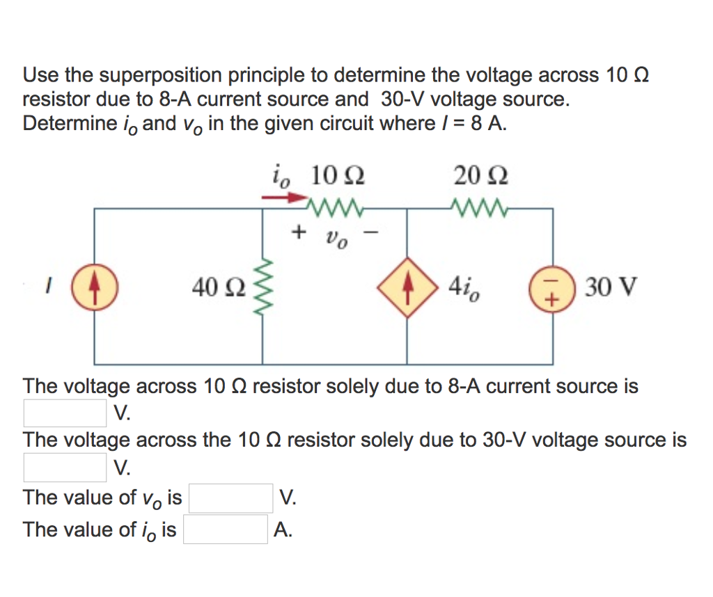 superposition principle in electronics