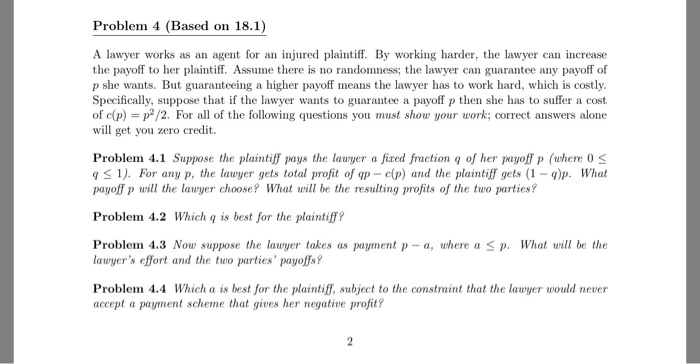 Solved A lawyer works as an agent for an injured plaintiff. | Chegg.com
