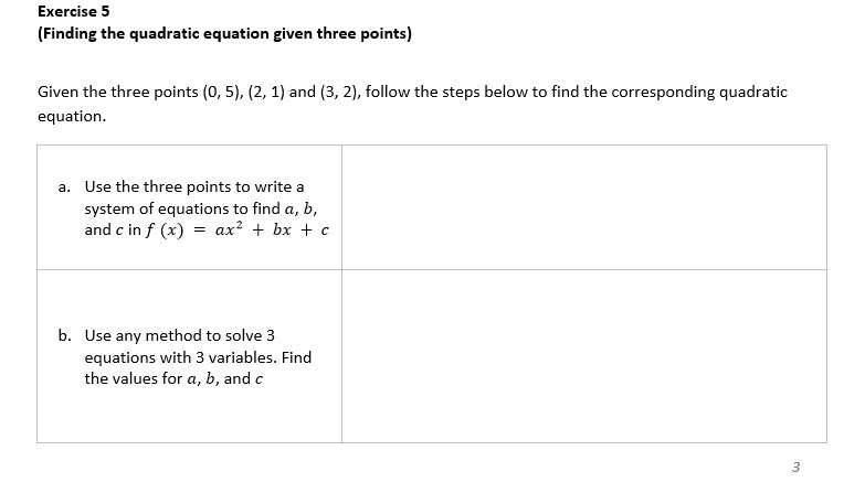 solved-exercise-5-finding-the-quadratic-equation-given-chegg