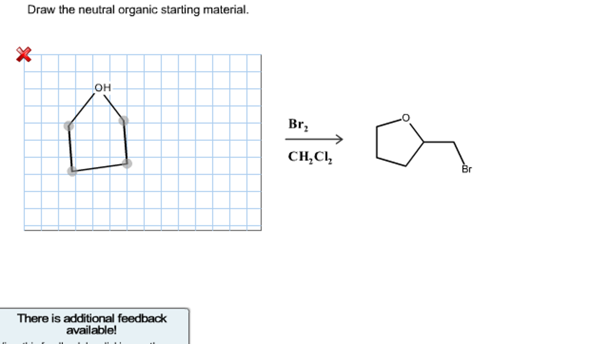 Solved Draw the neutral organic starting material. There is