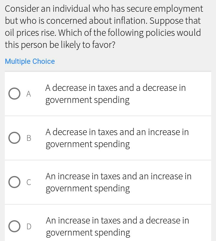 Solved An increase in government spending will cause the | Chegg.com